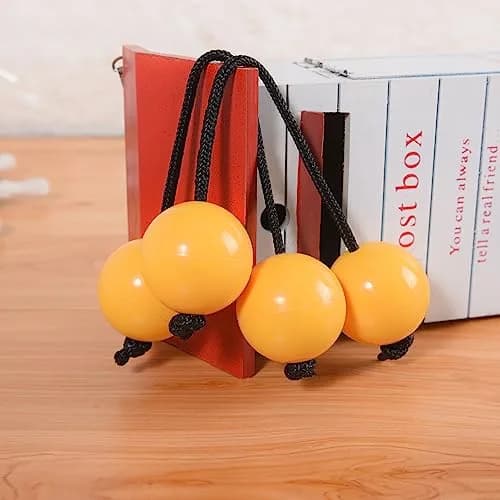 MGTECH 2 Pack Asalato Kashaka Shaker Balls | Traditional African Rhythm Instrument, Yellow thumbnail 7