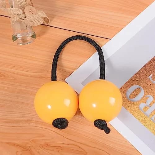 MGTECH 2 Pack Asalato Kashaka Shaker Balls | Traditional African Rhythm Instrument, Yellow thumbnail 3