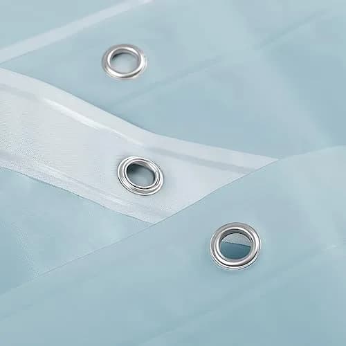 Barossa Design Shower Curtain Liner Light Blue | Waterproof, Durable & PVC-Free (72" x 72") thumbnail 3