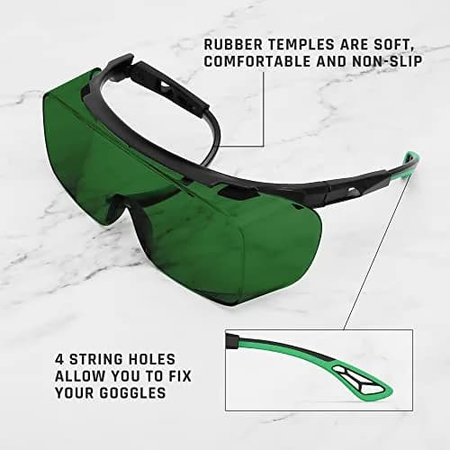 MEIGIX Laser Safety Glasses Over Glasses, IPL 200nm-2000nm Eye Protection Goggles with Anti-Fog Coating | ANSI Z136.1 Certified thumbnail 4