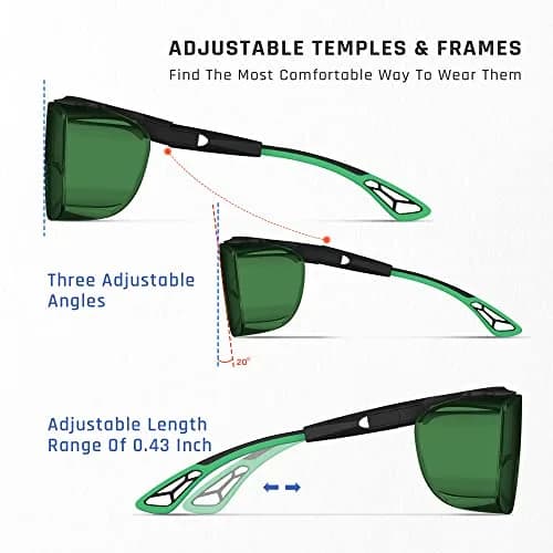 MEIGIX Laser Safety Glasses Over Glasses, IPL 200nm-2000nm Eye Protection Goggles with Anti-Fog Coating | ANSI Z136.1 Certified thumbnail 5