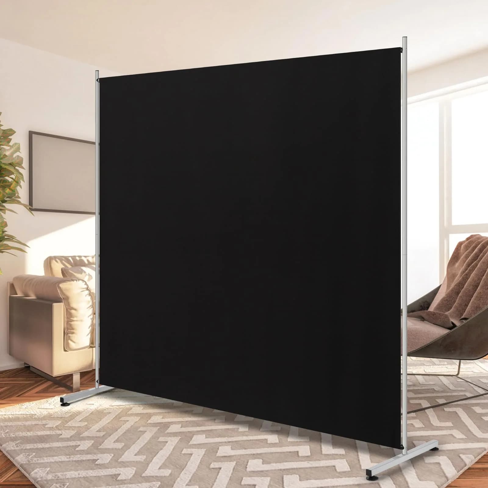 RANTILA Single Panel Room Divider 180cm (71'') | Freestanding Privacy Screen for Office, Bedroom, Living Room