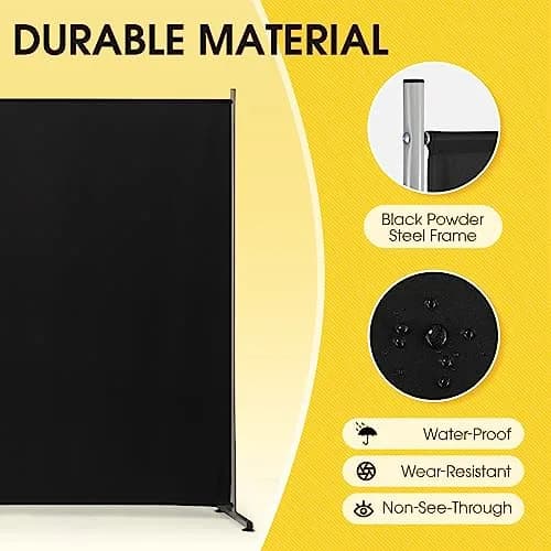 Rantila 2-Panel Room Divider 366cm (142" W x 71" H) | Freestanding Privacy Screen for Bedroom, Office, Study thumbnail 6