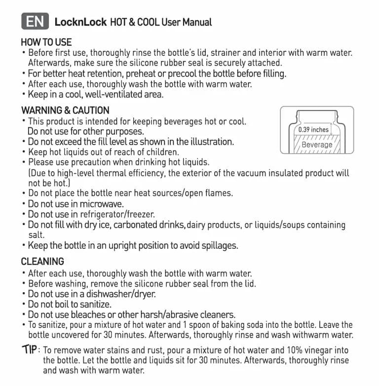 LocknLock Metro Tea Mug Mint 400ml (13oz) | Double Wall Stainless Steel Insulated Tumbler with Tea Infuser thumbnail 7