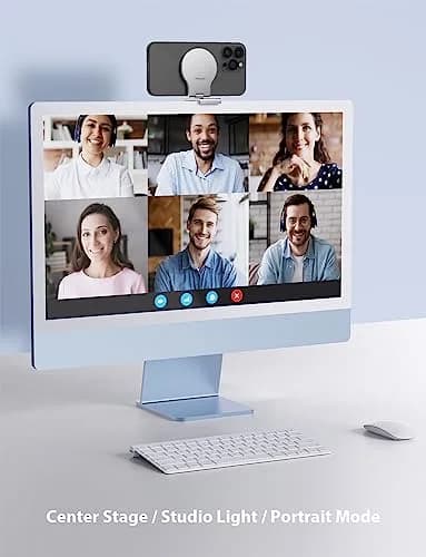 Stouchi Mag-Safe Continuity Camera Mount for Desktop Monitor & iMac | Silver (0.1 kg) thumbnail 4