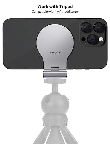 Stouchi Mag-Safe Continuity Camera Mount for Desktop Monitor & iMac | Silver (0.1 kg) thumbnail 6
