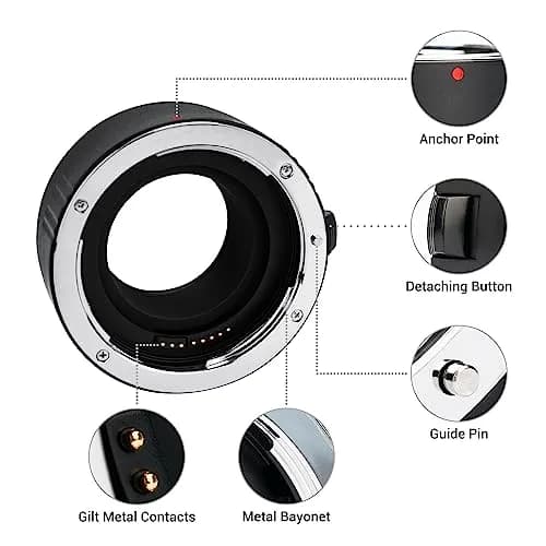 JJC Auto Focus Macro Extension Tube Set for Canon EF/EF-S Mount (12mm & 25mm) | Converts Lenses for Macro Photography thumbnail 3
