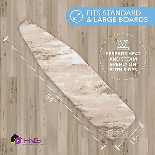 HOLDN’ STORAGE Ironing Board Cover 15 x 54 | Scorch-Resistant, Silicone Coated, Easy Fit, Durable Padding thumbnail 3