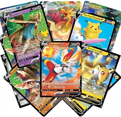 Pokémon Cards - 50 Card Assorted Lot with Guaranteed V Pokémon | Collectible Strategy Card Game thumbnail 1