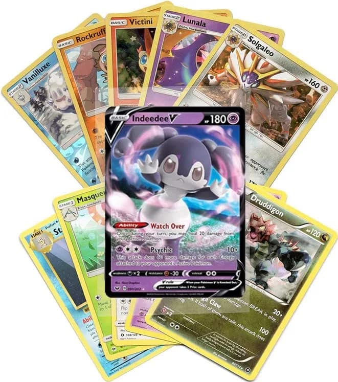 Pokémon Cards - 50 Card Assorted Lot with Guaranteed V Pokémon | Collectible Strategy Card Game thumbnail 6