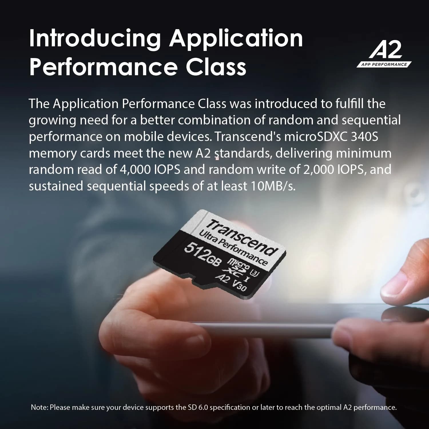 Transcend 512GB microSDXC UHS-I U3 Memory Card with Adapter, 160MB/s Read Speed - view 2