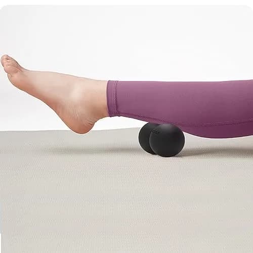 ANVICTOX Peanut Massage Ball,Double Lacrosse Ball for Neck Sore Muscles,Medium Density Myofascial Release Massager Ball for Deep-Tissue Massage Muscle Knots Yoga Therapy(Black) | Portable Deep Tissue Relief thumbnail 3