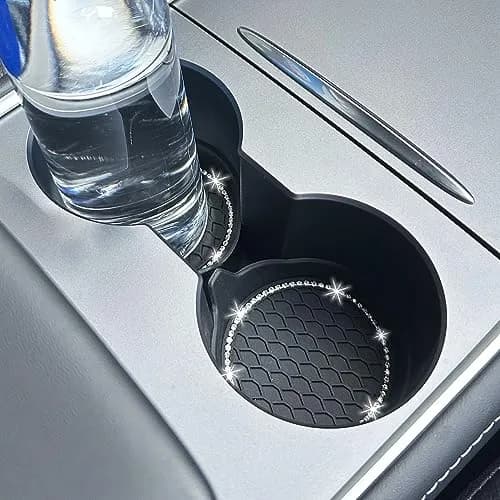 NBTEPEM Bling Car Cup Holder Coasters 7cm (2.75 inch) | 4-Piece Set for Universal Fit thumbnail 4