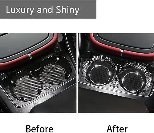 NBTEPEM Bling Car Cup Holder Coasters 7cm (2.75 inch) | 4-Piece Set for Universal Fit thumbnail 3