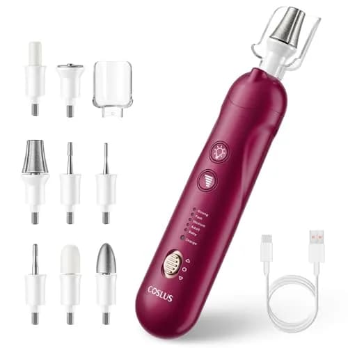 COSLUS C43 Professional Manicure Pedicure Kit with Upgrade Standard Grinder | 5000 RPM Cordless Electric Nail File for Home Use thumbnail 1
