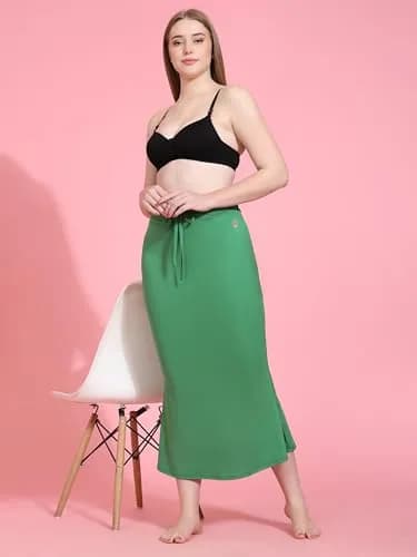 TRENDMALLS Fishcut Saree Shapewear Petticoat for Women, 3X-Large, Green | Slim Fit thumbnail 4