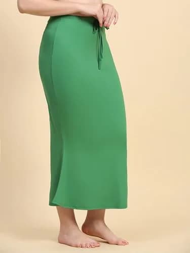 TRENDMALLS Fishcut Saree Shapewear Petticoat for Women, 3X-Large, Green | Slim Fit thumbnail 5