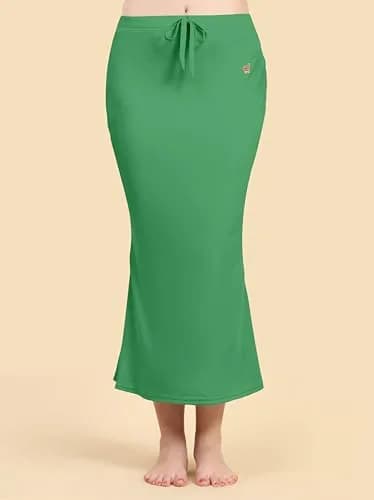 TRENDMALLS Fishcut Saree Shapewear Petticoat for Women, 3X-Large, Green | Slim Fit thumbnail 8