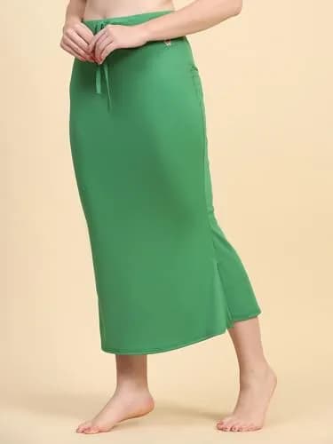 TRENDMALLS Fishcut Saree Shapewear Petticoat for Women, 3X-Large, Green | Slim Fit thumbnail 3