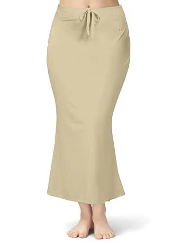 TRENDMALLS Saree Shapewear Petticoat for Women XX-Large Beige | Fishcut Mermaid Silhouette for Easy Movement thumbnail 1