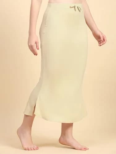 TRENDMALLS Saree Shapewear Petticoat for Women XX-Large Beige | Fishcut Mermaid Silhouette for Easy Movement thumbnail 8
