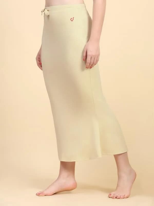 TRENDMALLS Saree Shapewear Petticoat for Women XX-Large Beige | Fishcut Mermaid Silhouette for Easy Movement thumbnail 4