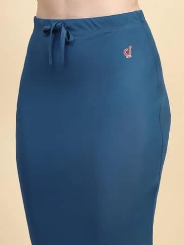 TRENDMALLS Saree Shapewear Petticoat for Women 3X-Large Blue | Fishcut Design for Easy Movement thumbnail 7