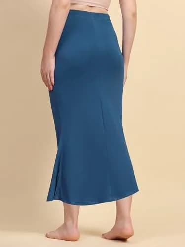 TRENDMALLS Saree Shapewear Petticoat for Women 3X-Large Blue | Fishcut Design for Easy Movement thumbnail 3