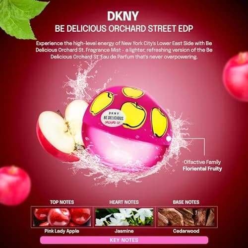 DKNY Be Delicious Orchard St. Eau de Parfum 1.7 Fl Oz | Vibrant, Feminine, NYC-Inspired thumbnail 4