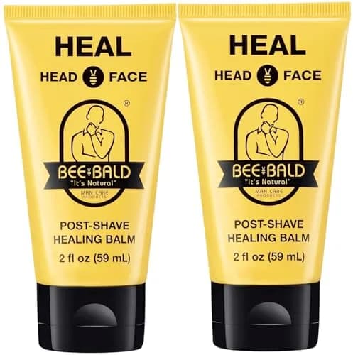 Bee Bald HEAL Aftershave Balm for Men | 177ml (6 fl oz) Pack of 3 — B0C6TZMMJB