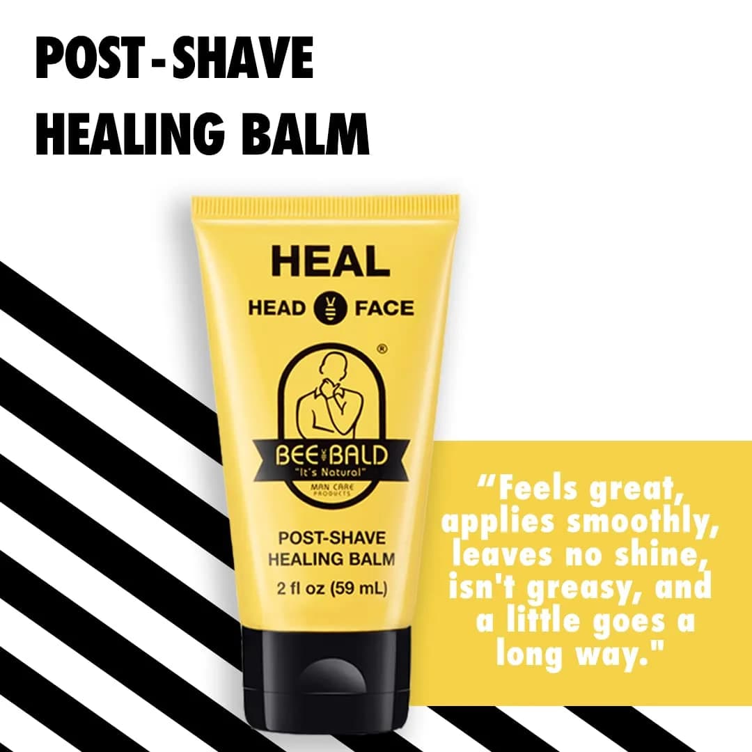 Bee Bald HEAL Aftershave Balm for Men 118ml (4 Fl Oz) | Soothes Razor Burn & Bumps - view 5