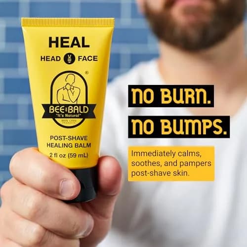 Bee Bald HEAL Aftershave Balm for Men | 177ml (6 fl oz) Pack of 3 thumbnail 2
