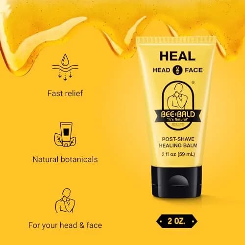 Bee Bald HEAL Aftershave Balm for Men | 177ml (6 fl oz) Pack of 3 thumbnail 3