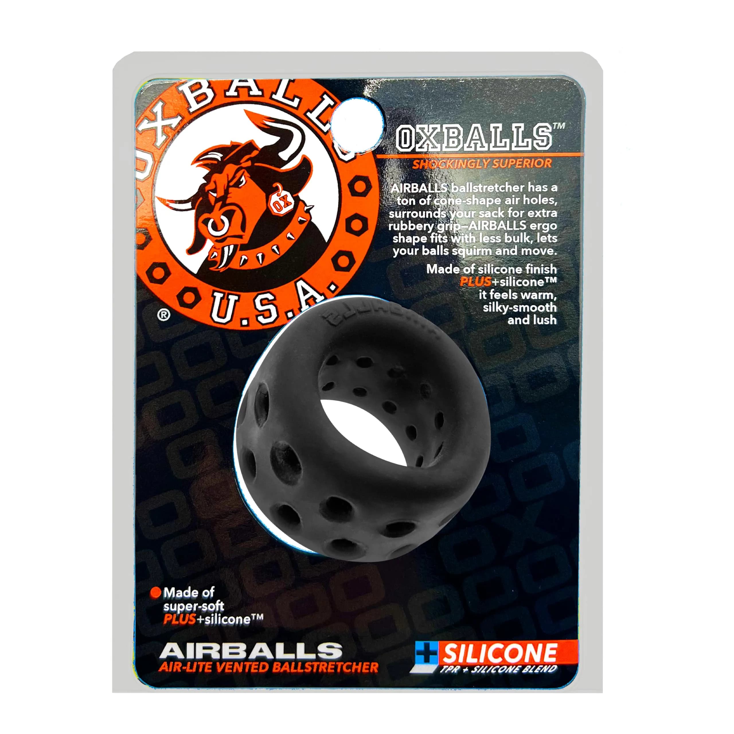 Oxballs AIRBALLS Air-Lite Ballstretcher 51mm (2in) | Unique Design for Comfort - main product image