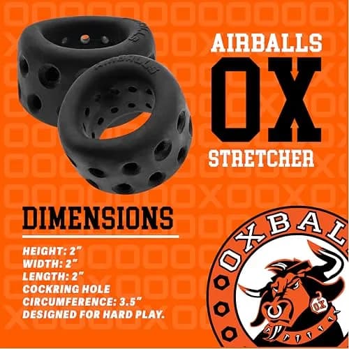 Oxballs AIRBALLS Air-Lite Ballstretcher 51mm (2in) | Unique Design for Comfort thumbnail 3