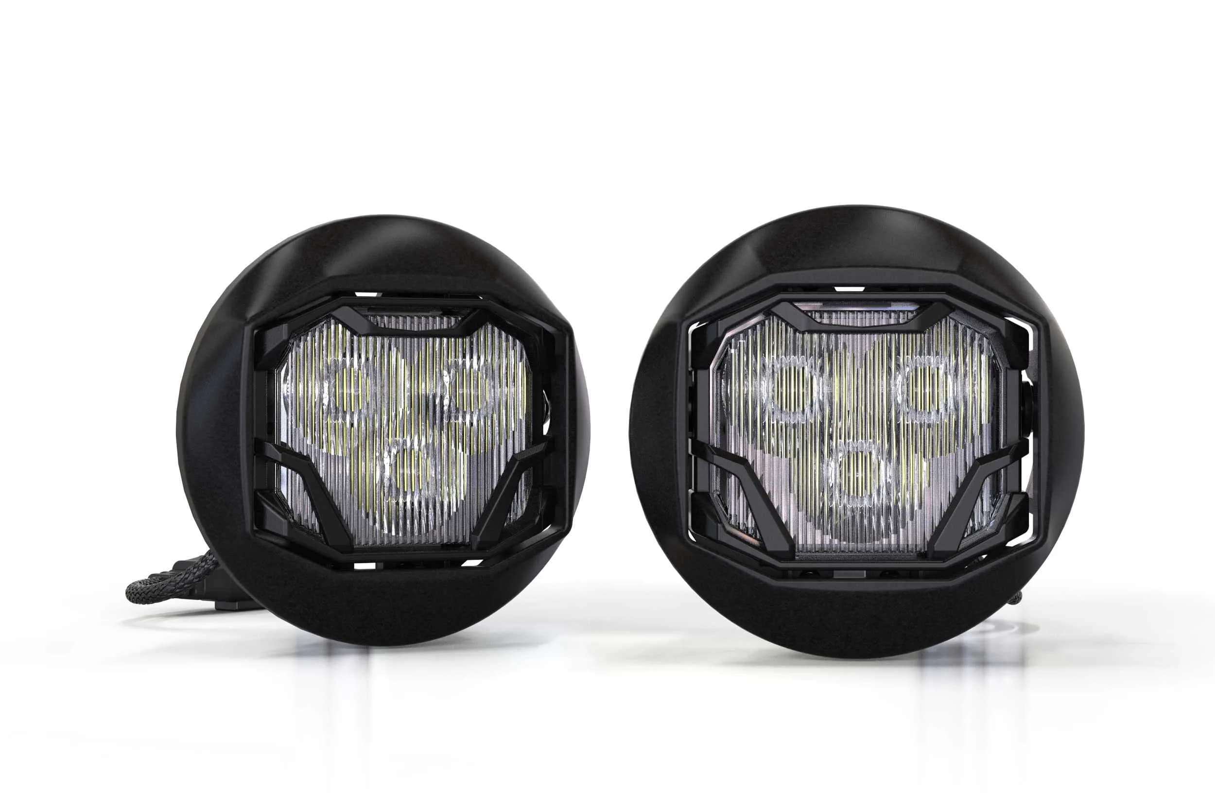 Morimoto 4Banger Fog Light Kit Fits GMC Yukon 07-14 | SAE Wide Beam, White, Street Legal