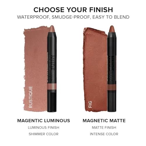 Nudestix Magnetic Luminous Eye Color – 4-in-1 Cream Eyeshadow Stick, Pink Seychelles | Long-Wear, Waterproof Satin Finish thumbnail 7