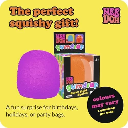 Schylling NeeDoh Gumdrop Sensory Toy 7 cm (2.5") | Non-Toxic, BPA-Free, ASTM-Tested for Kids 3+ thumbnail 5