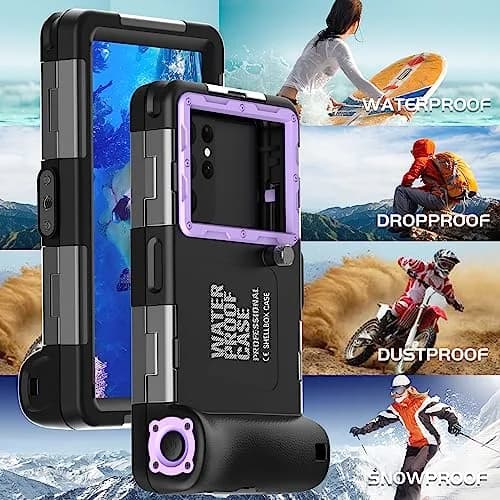 ASKCFENV Universal Diving Phone Case Waterproof IP68 with Lanyard for iPhone Samsung 4.7‑6.9 inch thumbnail 4