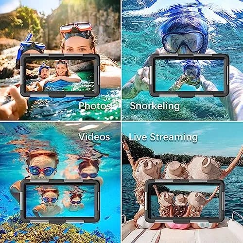 ASKCFENV Universal Diving Phone Case Waterproof IP68 with Lanyard for iPhone Samsung 4.7‑6.9 inch thumbnail 8