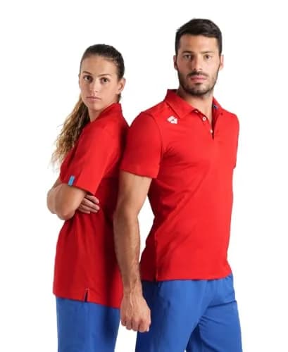 ARENA Unisex Team Solid Polo Shirt Short Sleeve Quick Dry Active Tee XX-Large | Athletic Fit, Recycled Polyester thumbnail 5