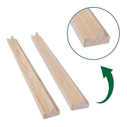 GOTHINK Wooden Mahjong Tiles Racks Set of 4 | Premium Pine, 17x1.2x0.8 inches, Organize & Focus thumbnail 4