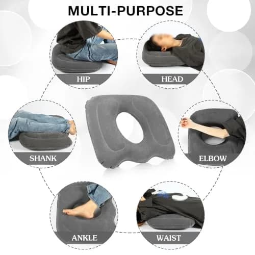 Leinuosen Inflatable Seat Cushion 18.1'' x 15.7'' x 4.7'' | Portable & Adjustable Comfort (70-120 chars) thumbnail 7