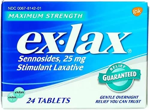 Ex-Lax Max Relief Pills 24s Pack of 2 | Maximum Strength Laxative for Adults thumbnail 2