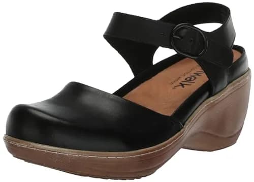 SoftWalk Mabelle Black 9 Wide | Elegant Platform Wedge with Leather Upper thumbnail 1