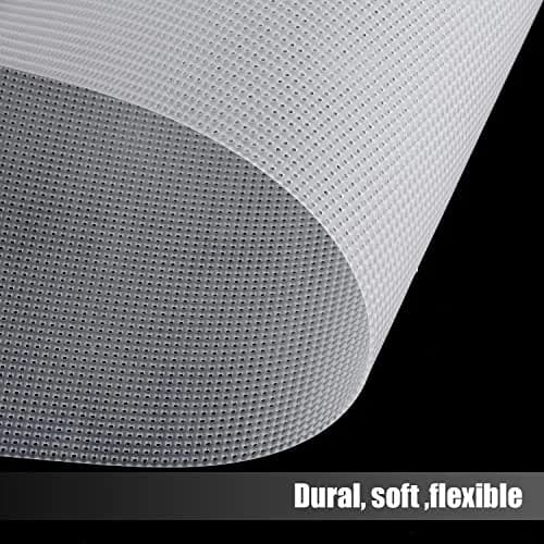 SAVITA 6pcs Plastic Mesh Canvas Sheets | 11x8.2 inch, White, Durable for Needlepoint & Crafts thumbnail 4