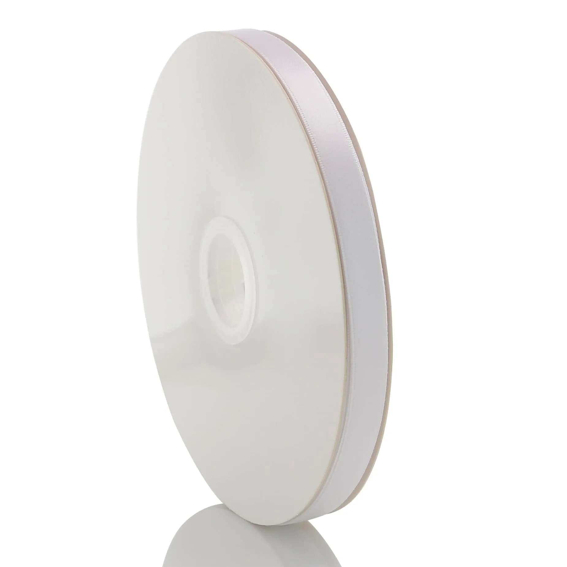 QingHan Double Faced White Satin Ribbon 3/8 Inch (9.5mm) 100 Yards Roll | Perfect for Crafts & Gift Wrapping - view 3