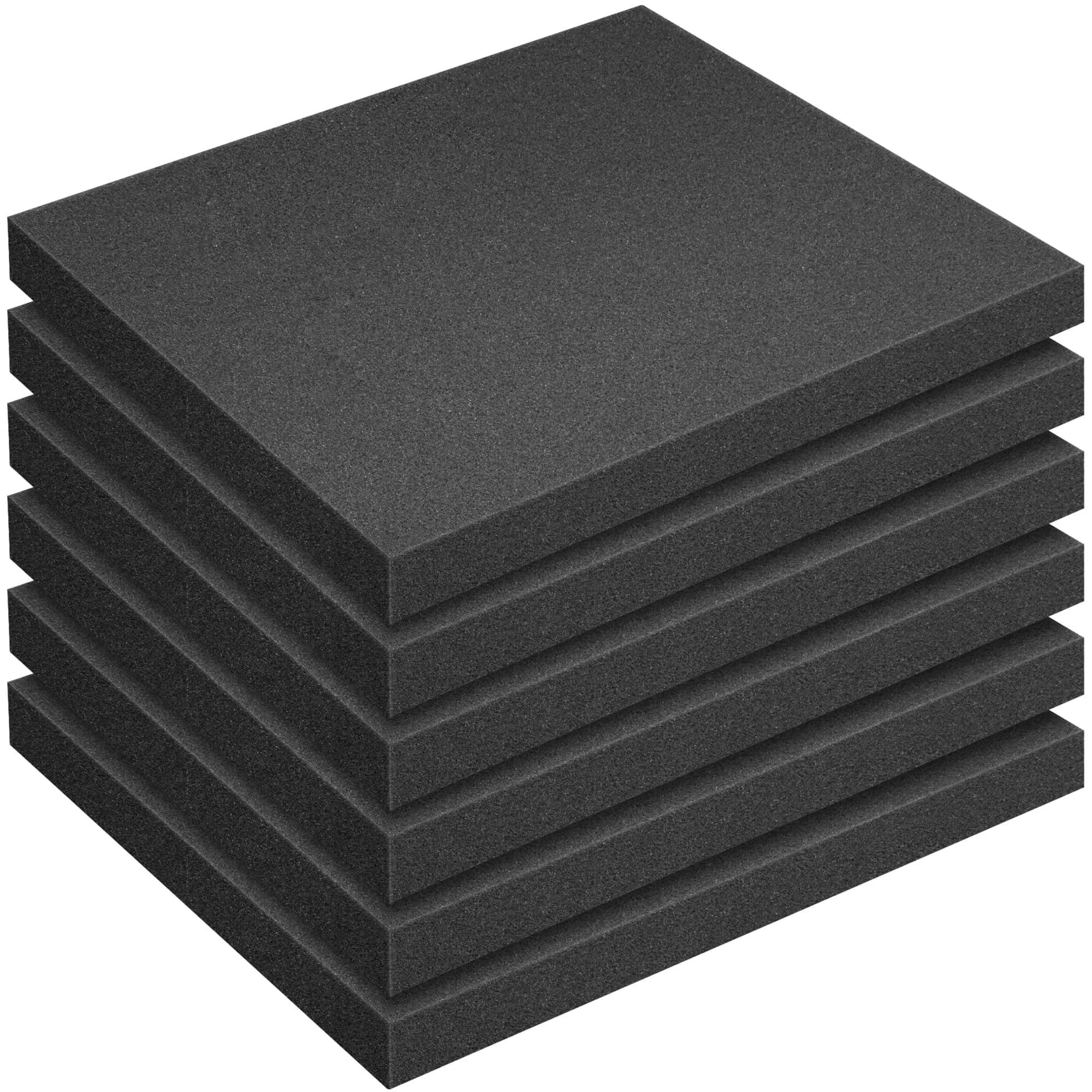 DECOHS Polyurethane Foam Sheets 16x12x1.5 Inch (6 Pcs) | Cuttable Foam Inserts for Cases, Toolboxes, Crafts — 16x12x1.5Inch - 6Pcs