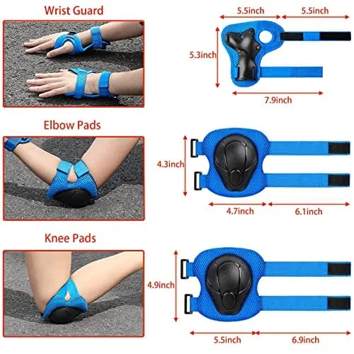 FOOKCIAN Kids Bike Helmet Set Adjustable for Children 3-8 Years | Impact-Resistant & Breathable thumbnail 3