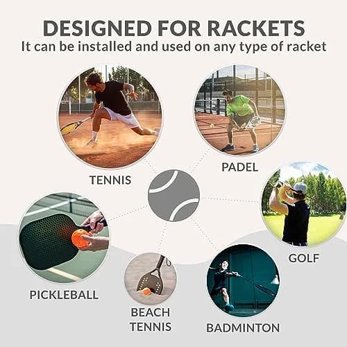 Palbea Padel Racket Grip Tape 6-Pack White | Sweat-Absorbing Non-Slip Overgrip thumbnail 8
